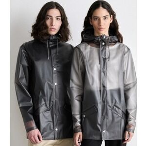 NEW RAINS Unisex Rain Jacket Storm‎ Breaker Mist Grey XL